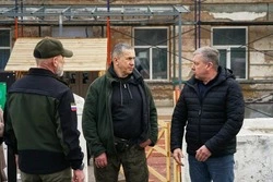 Юрий Трутнев проверил ход восстановительных работ на подшефных Дальнему Востоку территориях ДНР