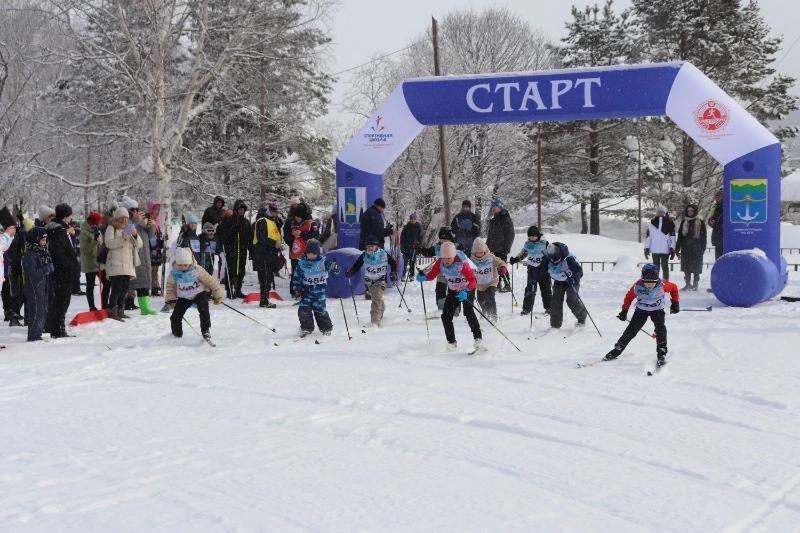 В с. Чапланово прошли ежегодные соревнования по лыжным гонкам «Лыжня России - 2024"