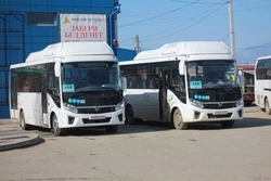 Новые автобусы вышли на линии Холмск-Костромское и Холмск-Правда